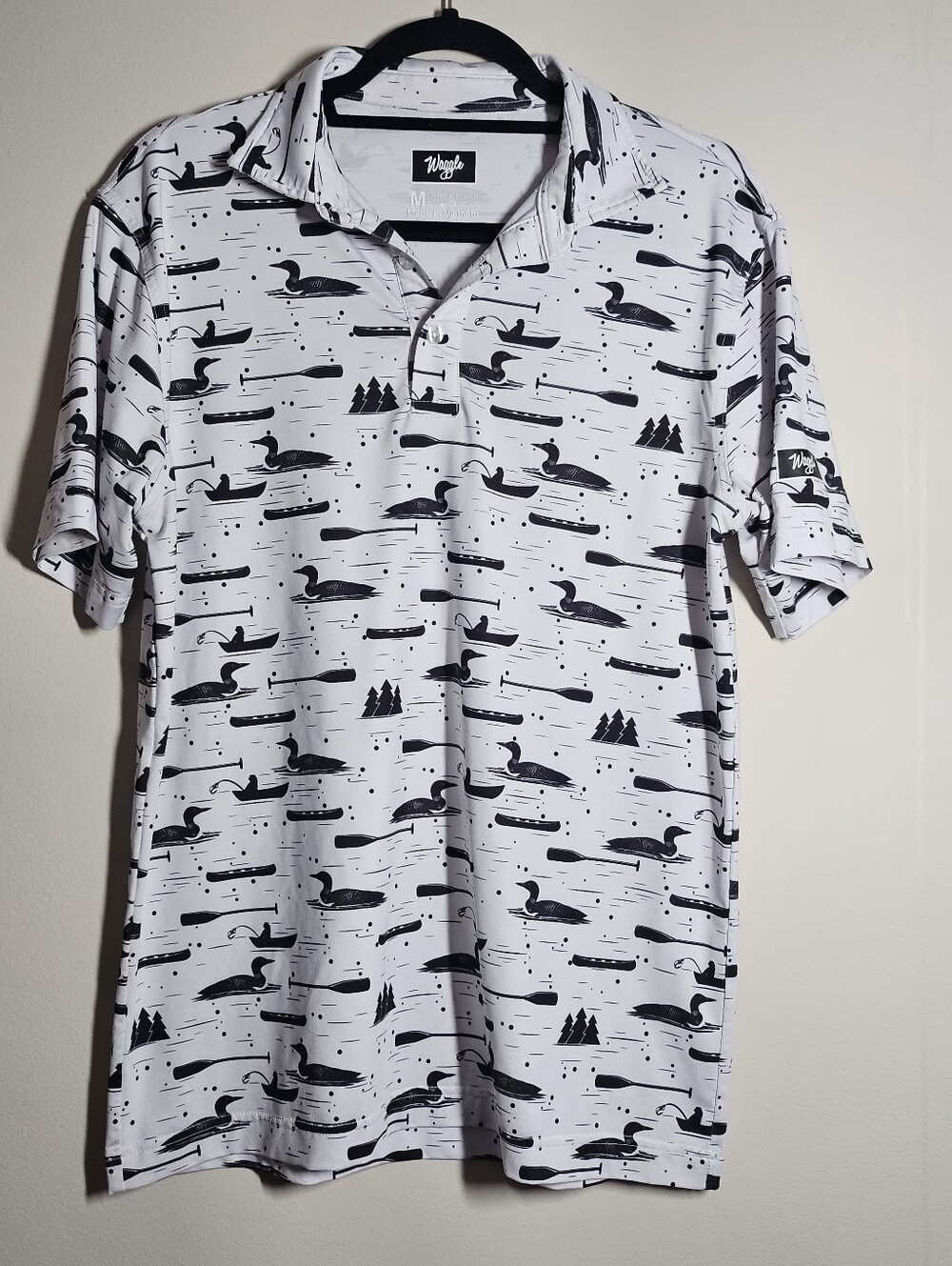 Mens Waggle Loon Golf Polo